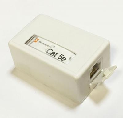 Розетка компьютерная  1 гн. RJ45  Cat5Е узкая  АРТ-030