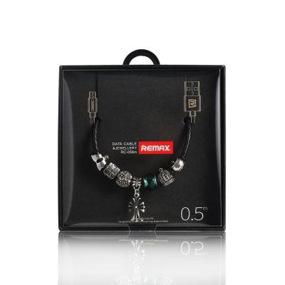 Кабель USB - micro USB, 1,0м, Remax Jewellery RC-058m, черный
