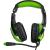 Игровая гарнитура Smartbuy RUSH BATTLE STATION, LED, микрофон, черн/зелен (SBHG-9500)**