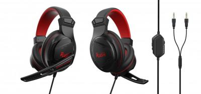 Игровая гарнитура Smartbuy RUSH BEAT'EM, 40мм, поворотный микрофон, черн/красн (SBHG-9620)***