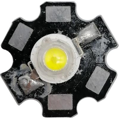 Светодиод 1W белый (Uпит=3,0-3,4V, 350mA, 110lm) на радиаторе 