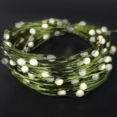 Гирлянда провол. 10м, 100LED, т.бел. капли макро, 8 функций, Luca String Light /87632/