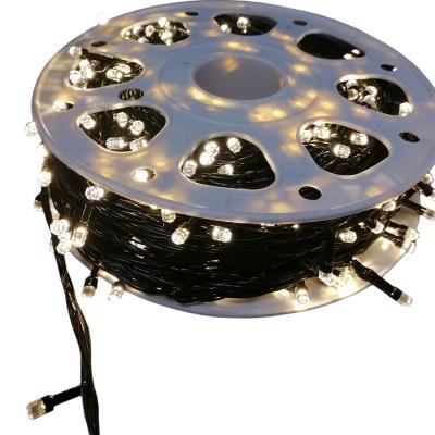 Гирлянда катушка, 100м, 480LED, 8mm, граненый, т.бел. LX-128/236