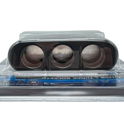 Разветвитель прикуривателя, 3 гнезда+1xUSB+1xUSB-C, OLESSON 2013 (1656)