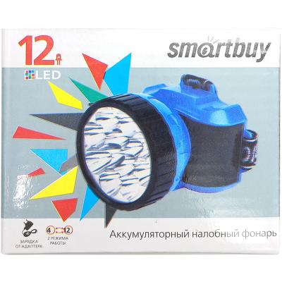 Фонарь налобный Smartbuy 12 LED синий (SBF-26-B)
