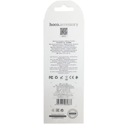 Кабель USB - Lightning 8pin, 1,0м, HOCO X14 Times speed, красный/черный 