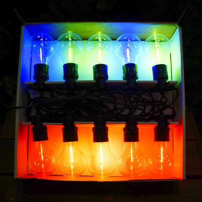 Гирлянда белт-лайт, уличная, 5м, 10LED, RGB, шаг 50см, лампы в компл