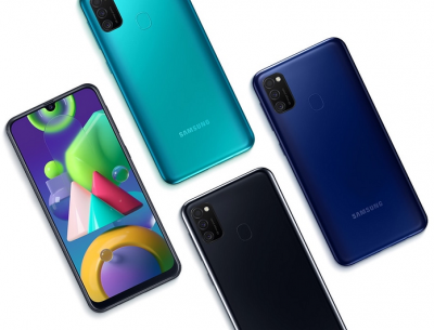 Смартфон Samsung Galaxy M21 SM-M215F  4/64Gb, бирюзовый