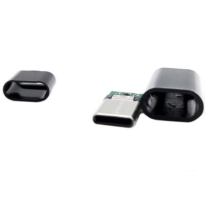 Штекер USB Type-C на кабель, +корпус, только для зарядки