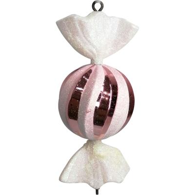 Игрушка ёлочная набор, 8см; 8003-23-008 уп. 3шт розовый