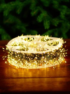 Гирлянда провол. 100м, 2000LED, РОСА / МИШУРА З.П. т.бел.