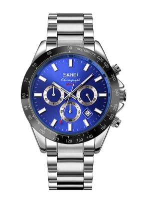 Часы наручные Skmei 9259 серебро-синий (silver-blue)