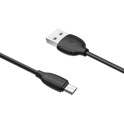 Кабель USB - micro USB, 1,0м, BOROFONE BX19 Benefit, черный