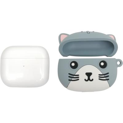Беспроводные наушники HOCO EW46 Cat, Bluetooth, в кейсе, белый/серый (Mysterious Cat)