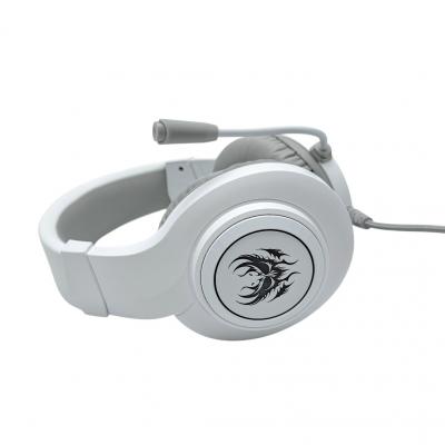 Игровая гарнитура DEFENDER Ghost LED, 50мм, RGB, белый