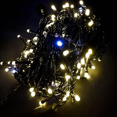 Гирлянда нитевая уличная, 20м, 160LED, т.бел./2 LED мерц, Ч.П. LX-221