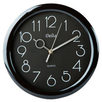 Часы настенные DELTA DT-0127 d=28 см черный