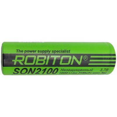 Аккумулятор 18650, 2100 mAh, без защиты SON2100 30A (IMR 2100mAh/3.6V) /13568/ ROBITON