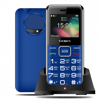 Мобильный телефон teXet TM-B319 синий*
