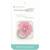 Кольцо-держатель для телефона пластик фигурное "Цветок" со стразами, розовый
