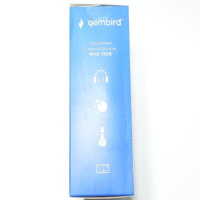 Наушники-гарнитура Gembird MHS-780B, черные
