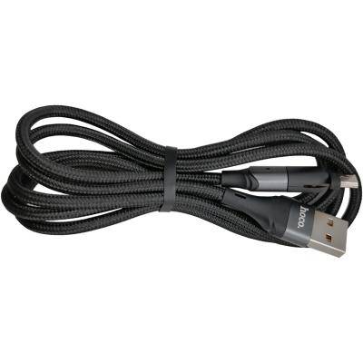 Кабель USB - micro USB, 1,2м, HOCO U100 Orbit, черный