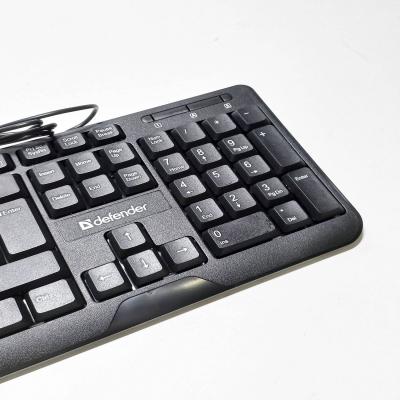 Клавиатура проводная Defender OfficeMate HM-710, USB, черный