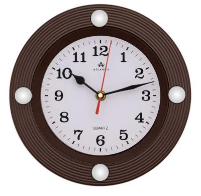 Часы настенные Atlantis TLD-6054 коричневый (brown)