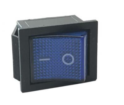 Переключатель перекидной, черно-синий, 4 конт, KCD4-201N, ON-OFF, 250V, 30A