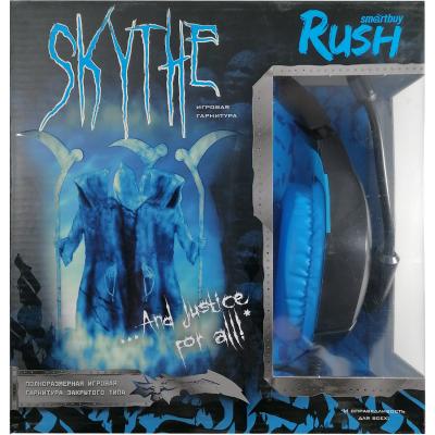 Игровая гарнитура Smartbuy RUSH SKYTHE, динамик 50мм, гибкий микрофон, синяя (SBHG-8700)***