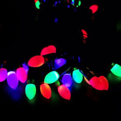 Гирлянда нитевая, 4м, 40LED, RGB, Свеча мал, Ч.П.