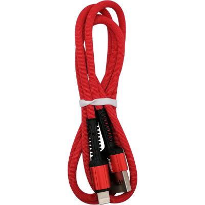 Кабель USB - Lightning 8pin, 1,0м, SmartBuy S26, 3A, нейлон, красный (iK-512-S26r)