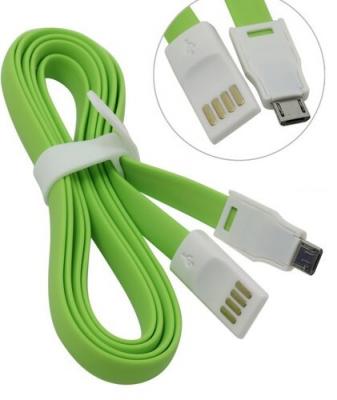 Кабель USB - micro USB, 1,2м, Smartbuy, магнитный, зеленый (iK-12m green)***
