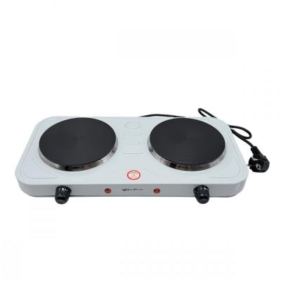 Электрическая плитка 2 конфорки, диск, Happy Panda HP-04W (2000 Вт, белый)