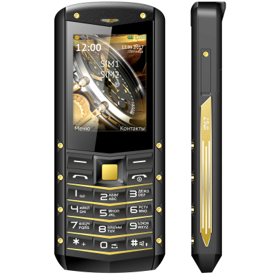 Мобильный телефон teXet TM-520R защищенный, черно-желтый