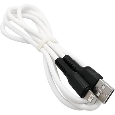 Кабель USB - Lightning 8pin, 1,0м, SmartBuy S21, 2.4A, силикон, белый (iK-512-S21bw)