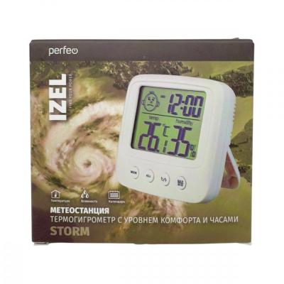 Часы-метеостанция PERFEO Izel, белый