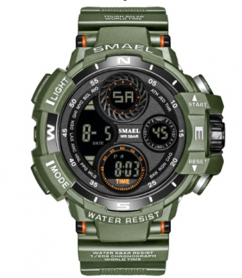 Часы наручные Smael SM8022 армейский зеленый (army-green)