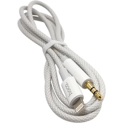 Jack 3,5mm - Lightning 1,0м HOCO UPA19, серебро 