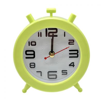 Часы-будильник PERFEO Quartz PF-TC-015, круглые, 9,5 см, зеленый
