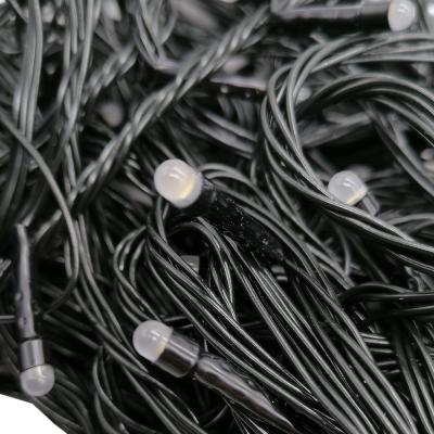 Гирлянда нитевая, 20м, 140LED, т.бел. матовый диод, Ч.П.
