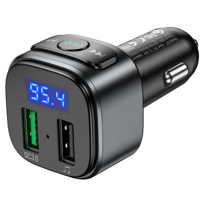 FM модулятор HOCO E67, bluetooth, 2USB, черный