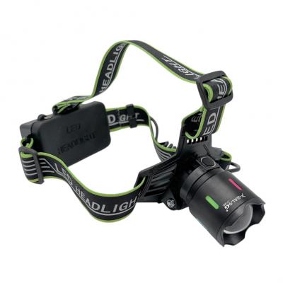 Фонарь налобный JY-903, Laser LED, ZOOM, 2*18650, Type-C