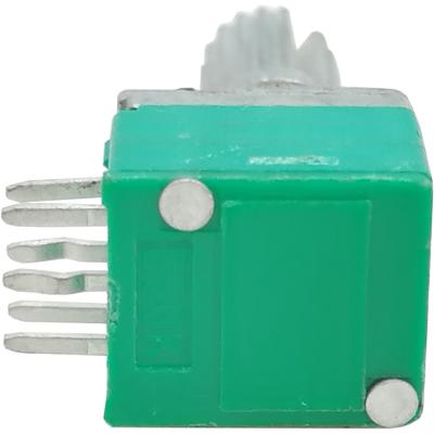 Резистор переменный 6pin, 50K, (10*10*11 мм, резьба М7, Вал d-6 мм)