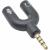 Переходник шт.3,5 (4pin) - 2 гн.3,5 (MIC+headphones) черный A3234
