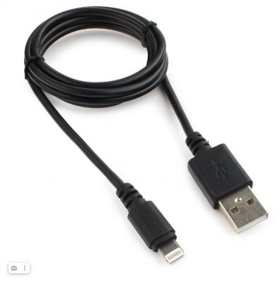 Кабель USB - Lightning 8pin, 1,0м, Cablexpert CC-USB-AP2MBP AM/Apple, черный, пакет