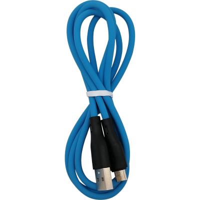 Кабель USB - micro USB, 1,0м, SmartBuy S21, 2.4A, силикон, синий (iK-12-S21bb)