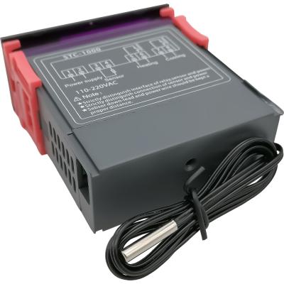 Термостат от -50 до +110℃, с цифровой индикацией 220V 20A, корпус 85х75х35мм