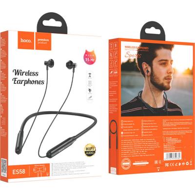 Беспроводные наушники HOCO ES58 Sound tide, Bluetooth, спортивная, черный