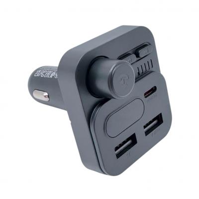 FM модулятор Borofone BC61 Ocean, Bluetooth 5.4, 2USB+USB-C 30W, черный 